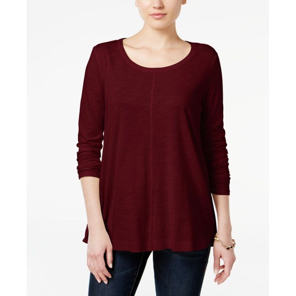 Style & Co Petite Scoop-Neck Top